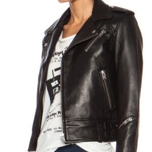IRO Lambs Skin Leather Jacket